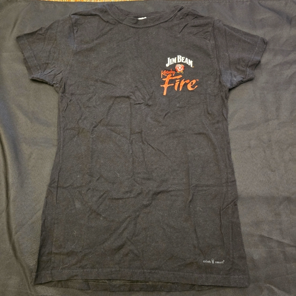 JIM BEAM Kentucky Fire Logo Short Sleeve T-Shirt